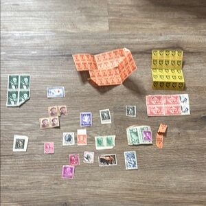 Vintage Stamp Collection Assortment